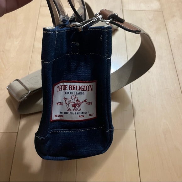 NWT true religion denim handbag with removable straps - Picture 2 of 5